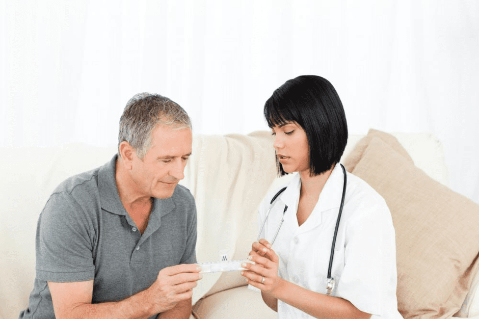 nurse with patient